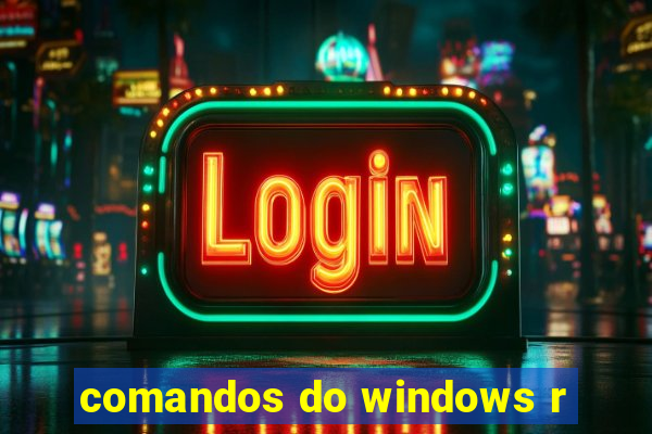 comandos do windows r